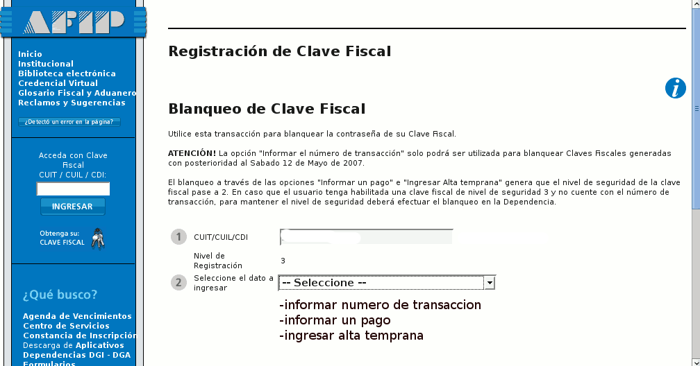 clave fiscal monotributo