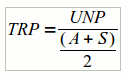 tasa de rendimiento promedio trp